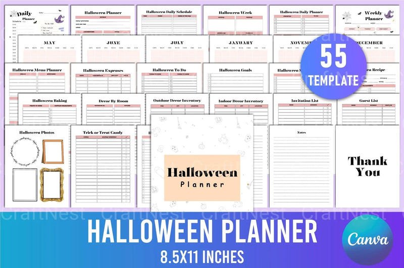 Halloween Planner Guide - CraftNest - Digital Crafting and Art
