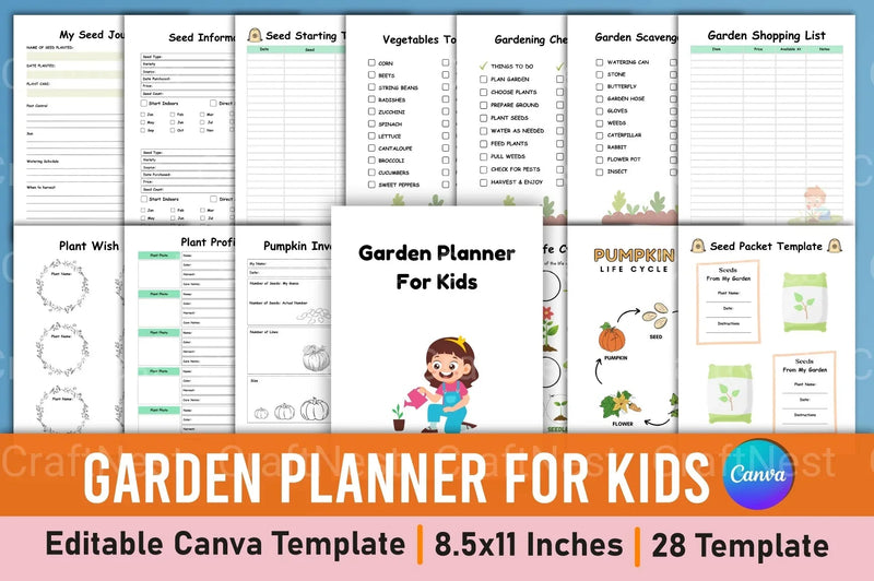 Garden Planner for Kids - CraftNest - Digital Crafting and Art