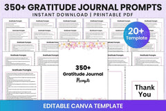 350 Gratitude Prompts for Daily Reflection - CraftNest - Digital Crafting and Art