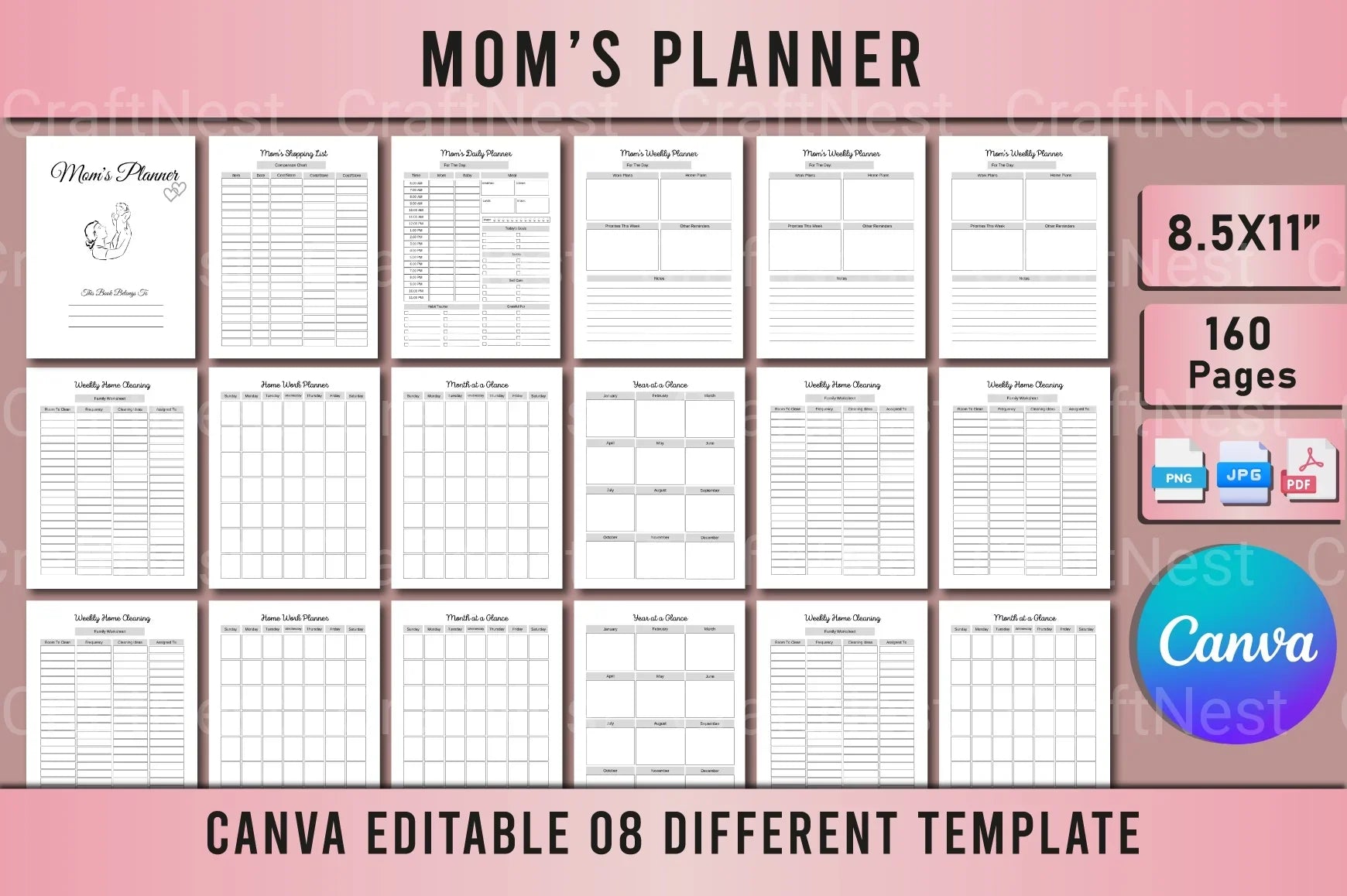 Ultimate Mom Planner for Busy Moms - CraftNest - Digital Crafting and Art