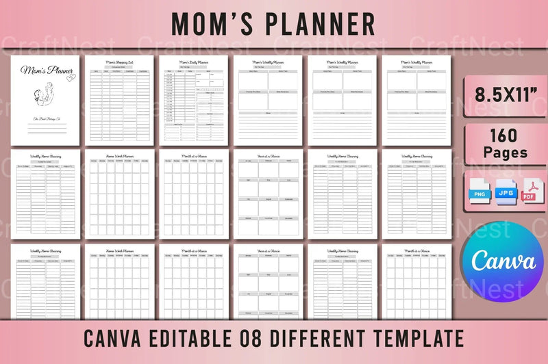 Ultimate Mom Planner for Busy Moms - CraftNest - Digital Crafting and Art