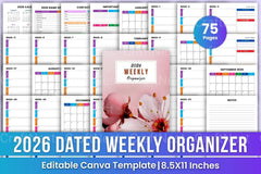 Weekly Planner Organizer - CraftNest - Digital Crafting and Art