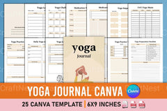 Yoga Canva Template for Design Inspiration - CraftNest - Digital Crafting and Art