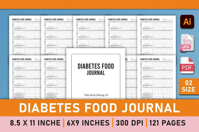 Diabetes Meal Planner Guide Bundle - CraftNest - Digital Crafting and Art