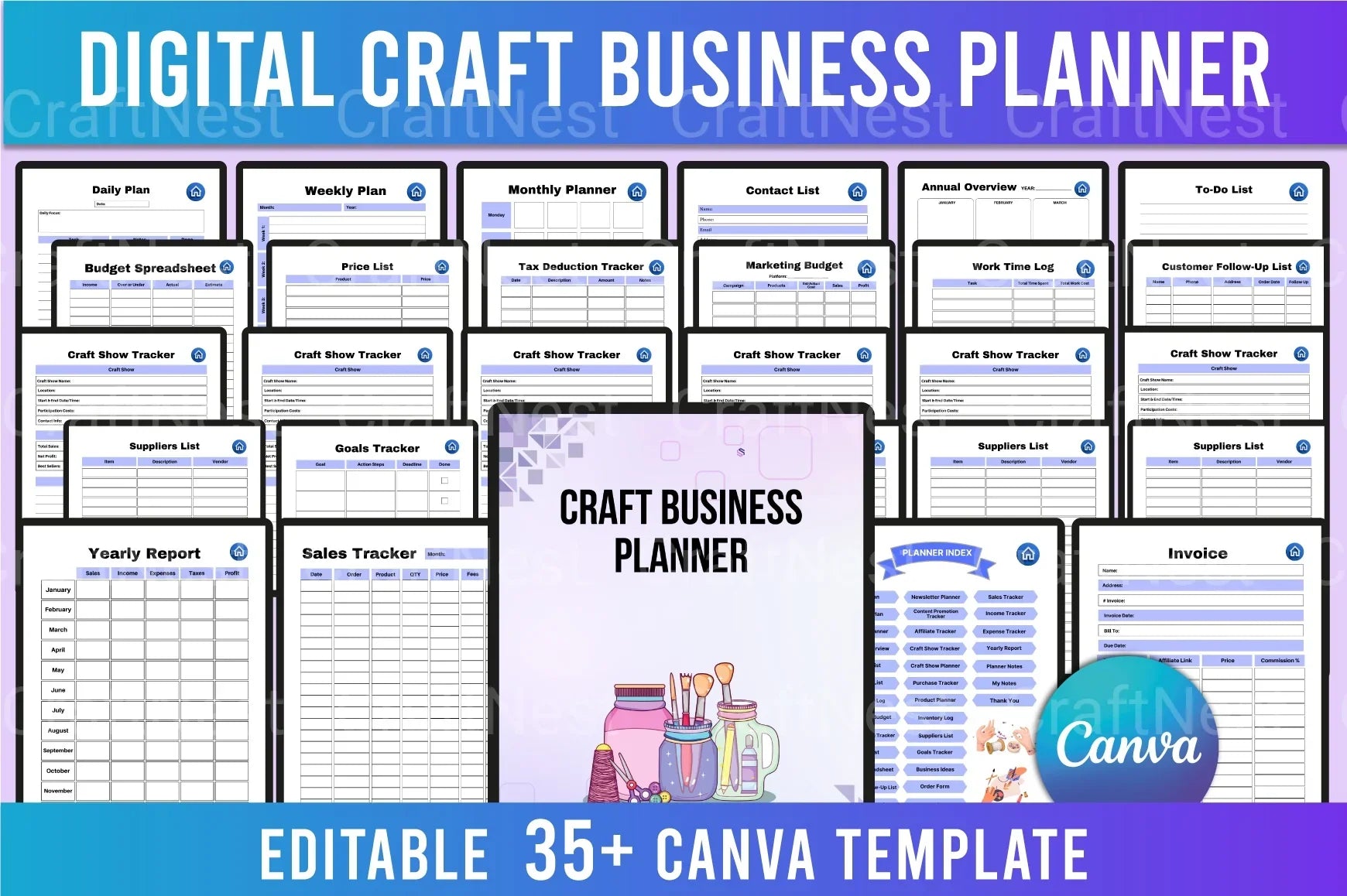 Craft Business Planner Guide - CraftNest - Digital Crafting and Art