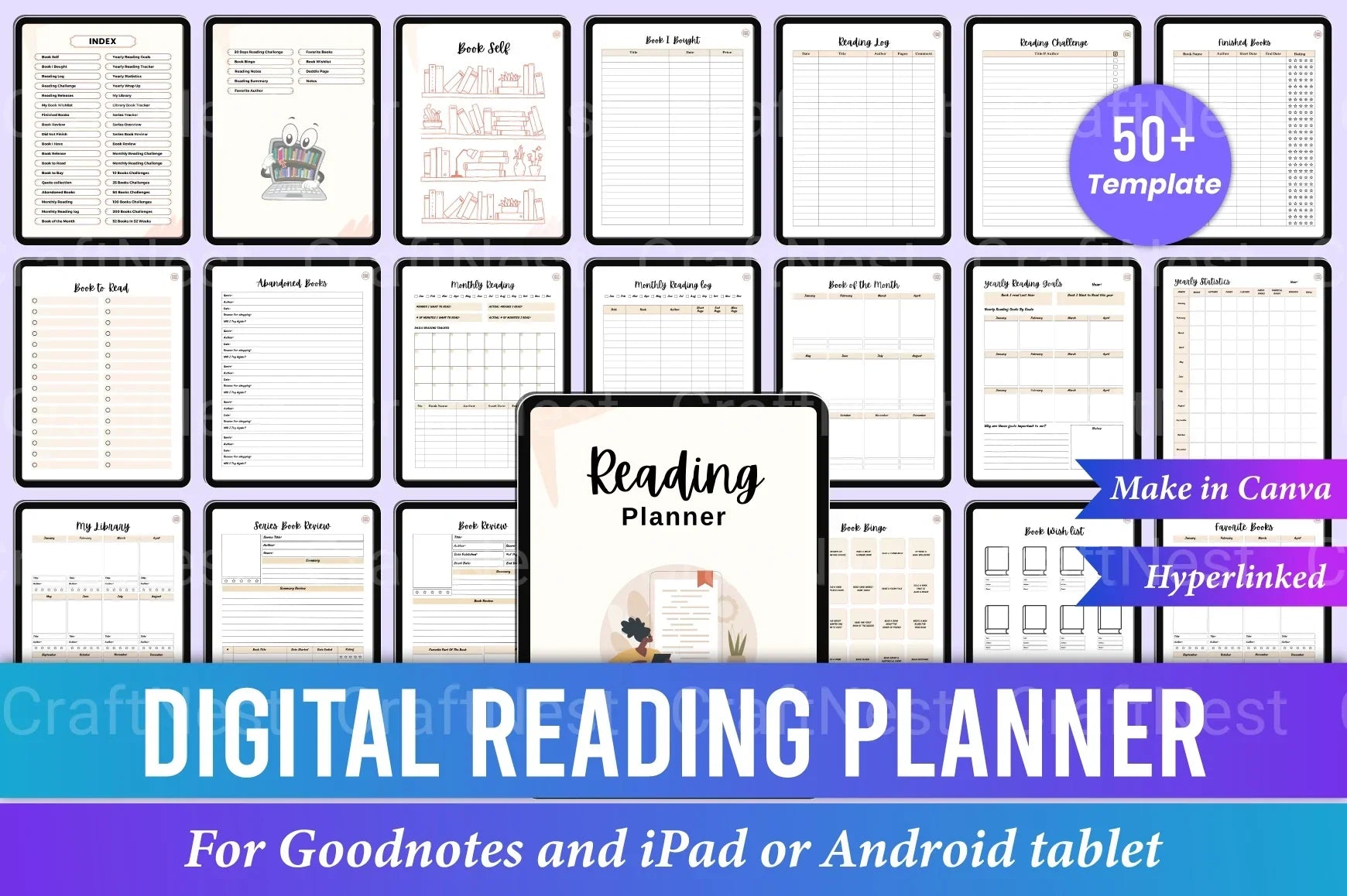 Reading Planner Guide - CraftNest - Digital Crafting and Art