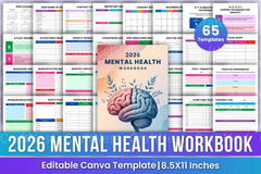Mental Health Workbook for Personal Growth - CraftNest - Digital Crafting and Art