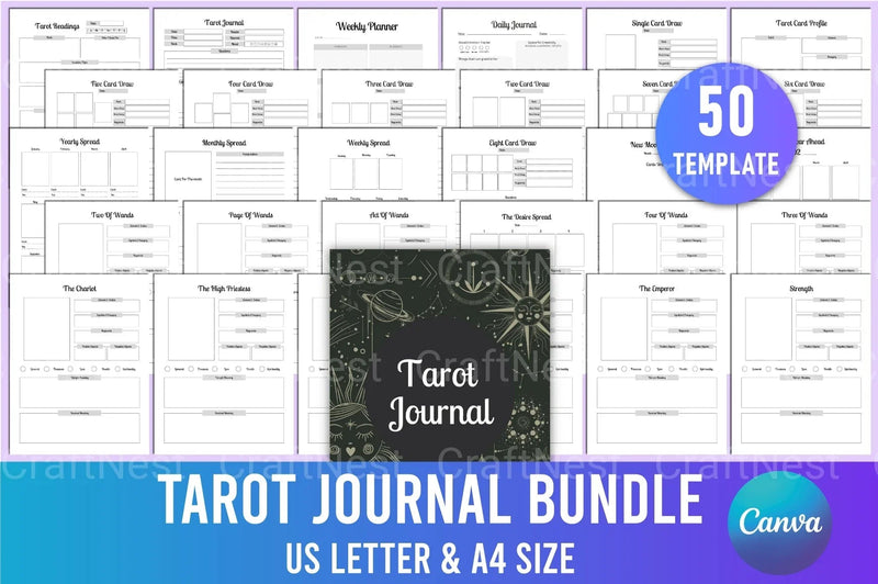 Tarot Card Design Collection - CraftNest - Digital Crafting and Art
