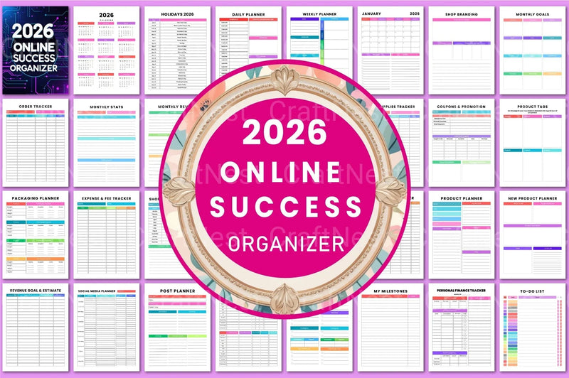 Online Success Planner - CraftNest - Digital Crafting and Art