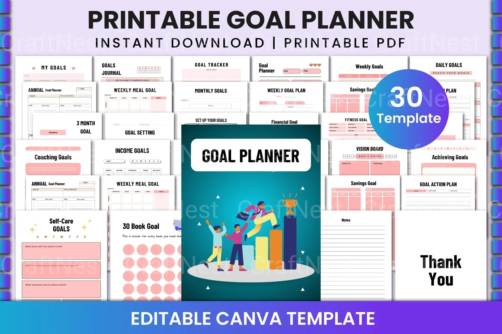 Goal Planner Guide - CraftNest - Digital Crafting and Art