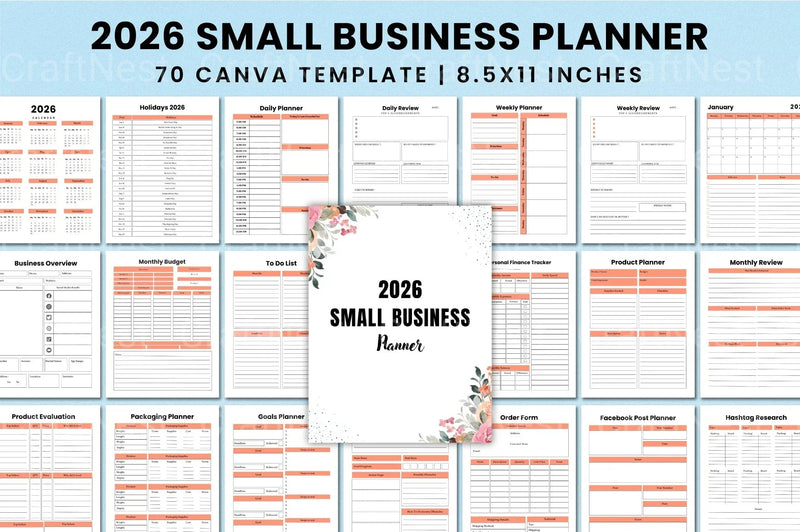 Small Business Planner 2024 - CraftNest - Digital Crafting and Art