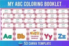 My ABC Coloring Booklet - CraftNest - Digital Crafting and Art