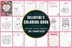 Valentine's Day Coloring Book for Kids - CraftNest - Digital Crafting and Art