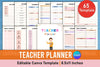 Customizable Teacher Planner Template
