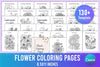 Flower Coloring Book for Relaxation