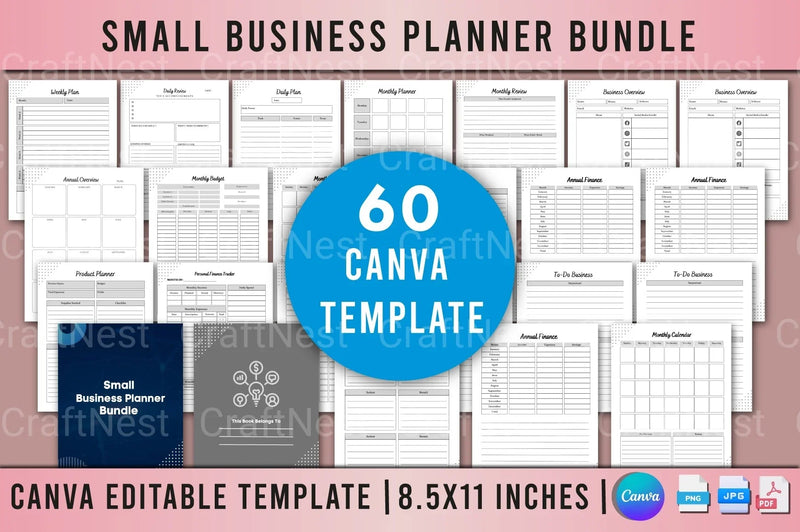 Small Business Planner Template - CraftNest - Digital Crafting and Art