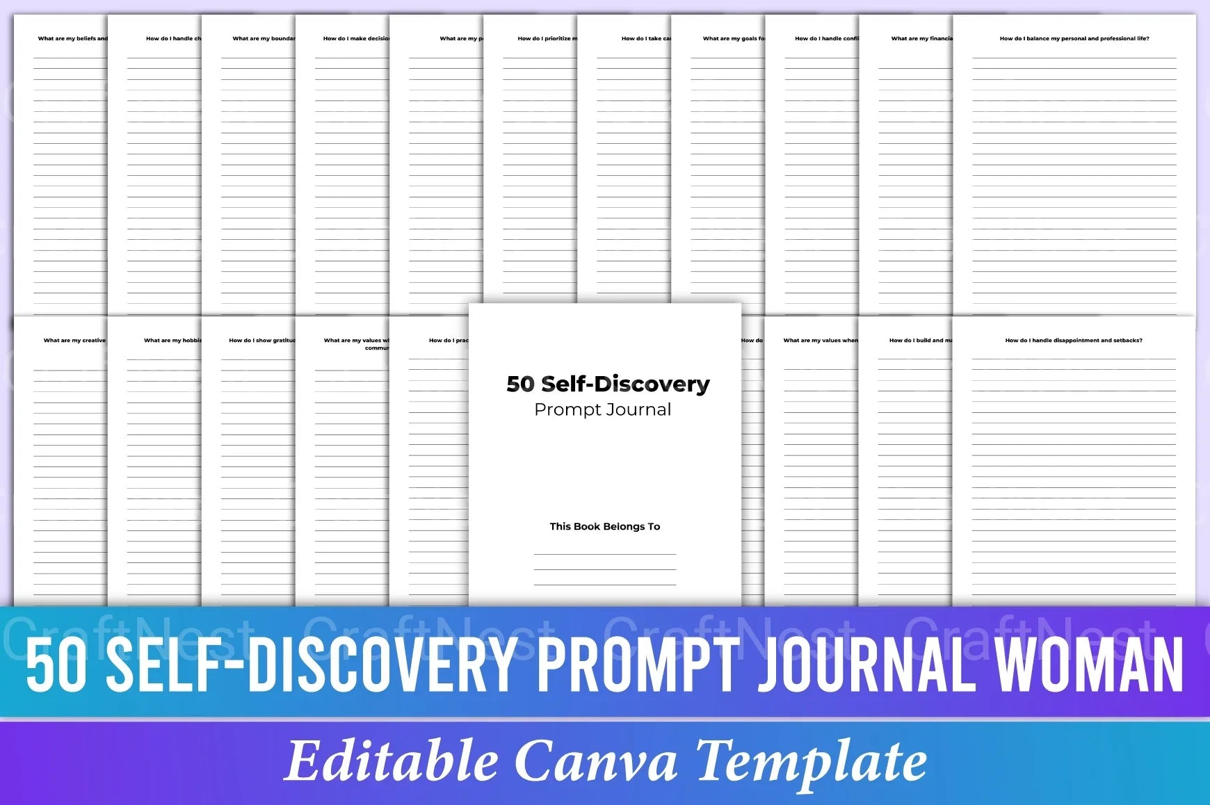 Self Discovery Prompt for Personal Growth - CraftNest - Digital Crafting and Art