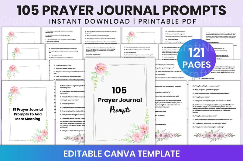 Prayer Prompts Guide for Inspiration - CraftNest - Digital Crafting and Art