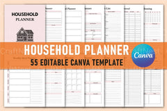 Household Planner for Efficient Home Management - CraftNest - Digital Crafting and Art
