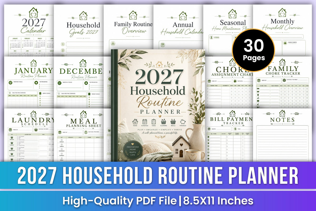 Household Routine Planner 2027