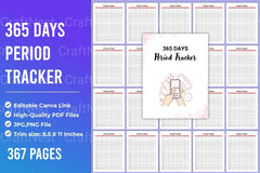 Days Period Tracker App - CraftNest - Digital Crafting and Art