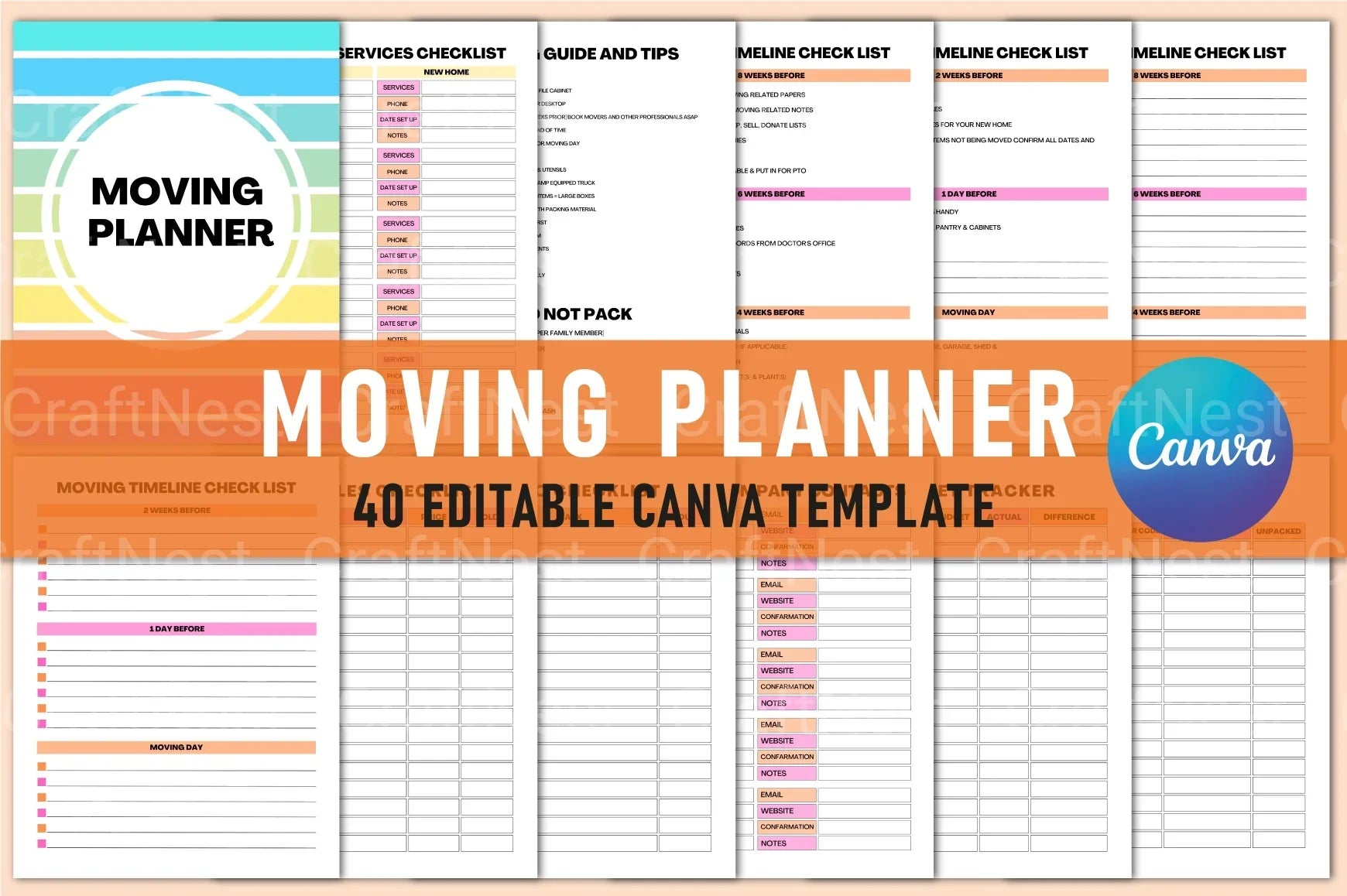 Moving Planner Guide - CraftNest - Digital Crafting and Art
