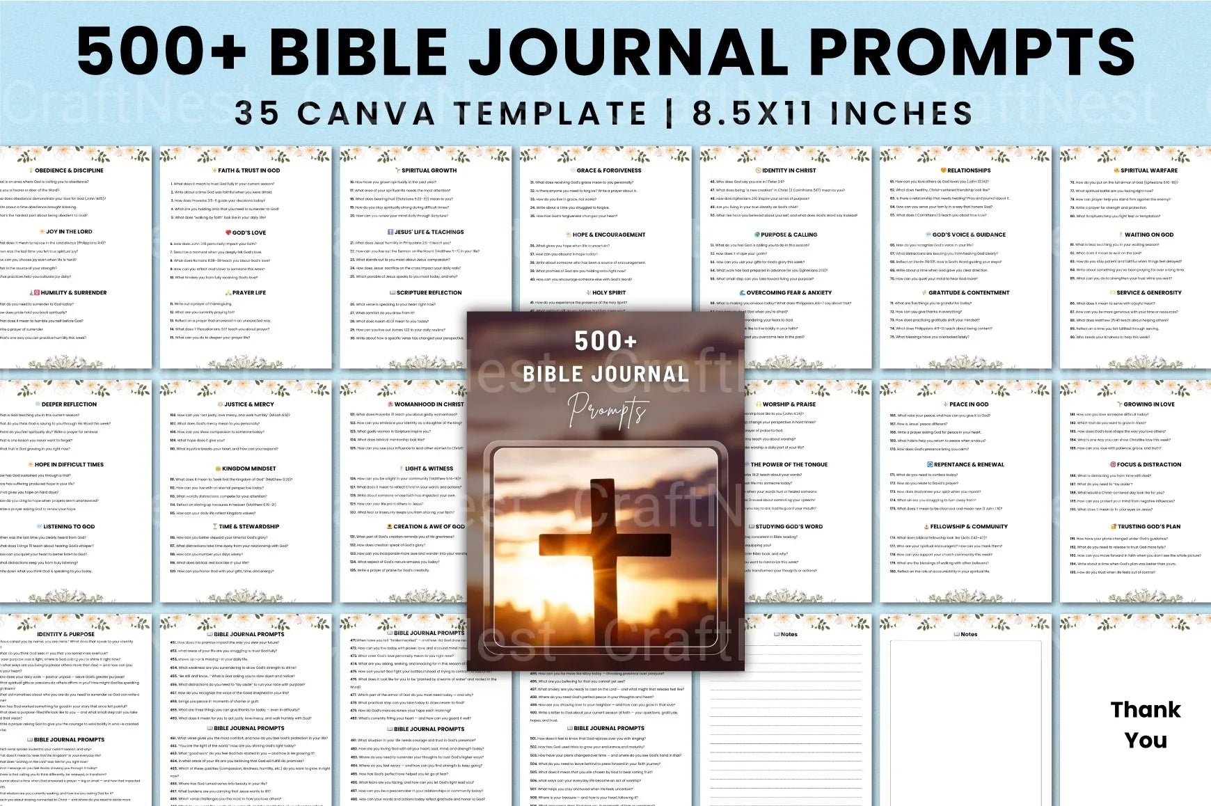 500 Bible Prompts for Inspiration - CraftNest - Digital Crafting and Art