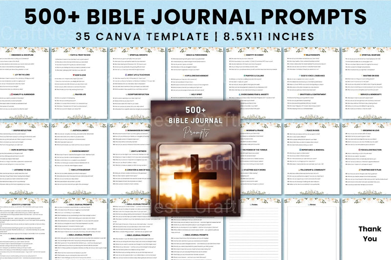 500 Bible Prompts for Inspiration - CraftNest - Digital Crafting and Art