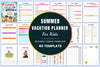 Summer Vacation For Kids Planner