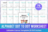 Alphabet Dot to Dot Worksheet for Kids