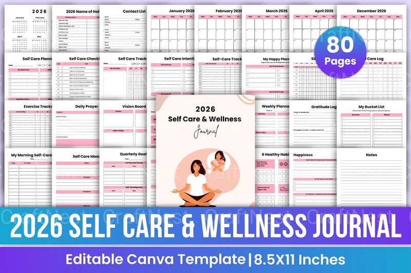 Self Care Wellness Guide - CraftNest - Digital Crafting and Art