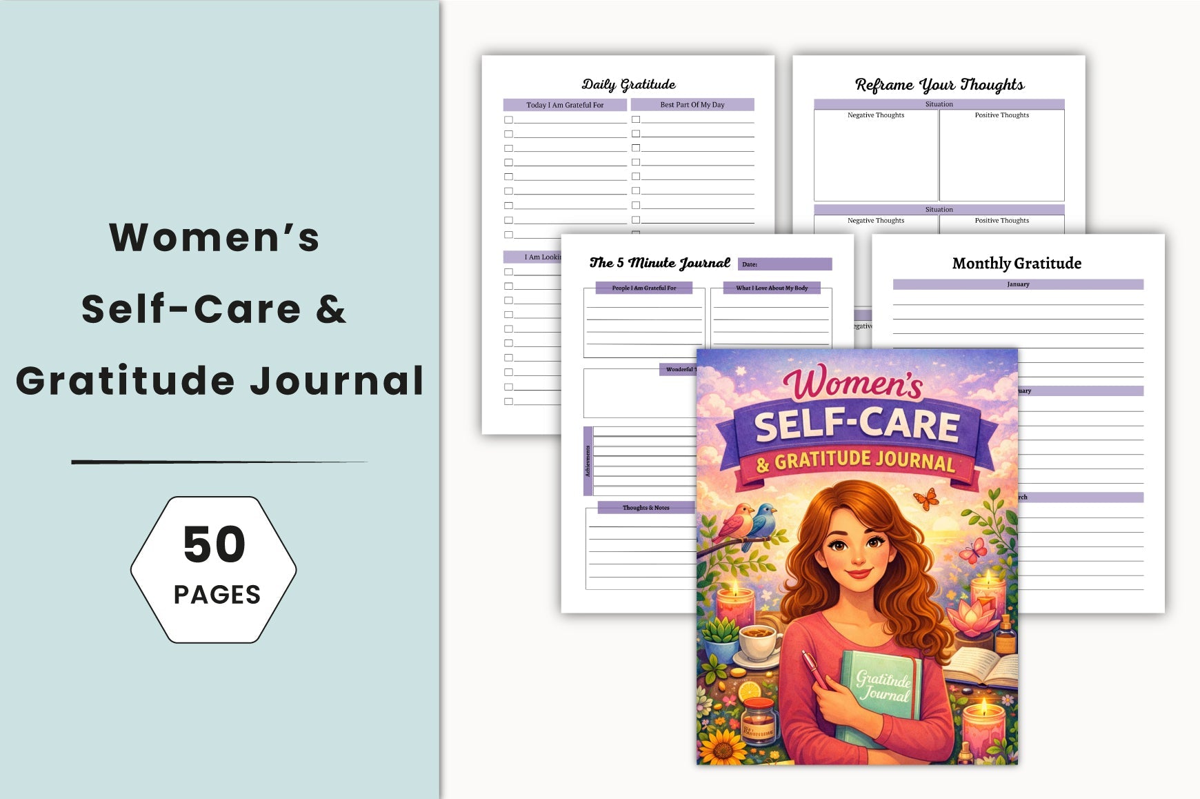 Women's Self-Care Gratitude Journal