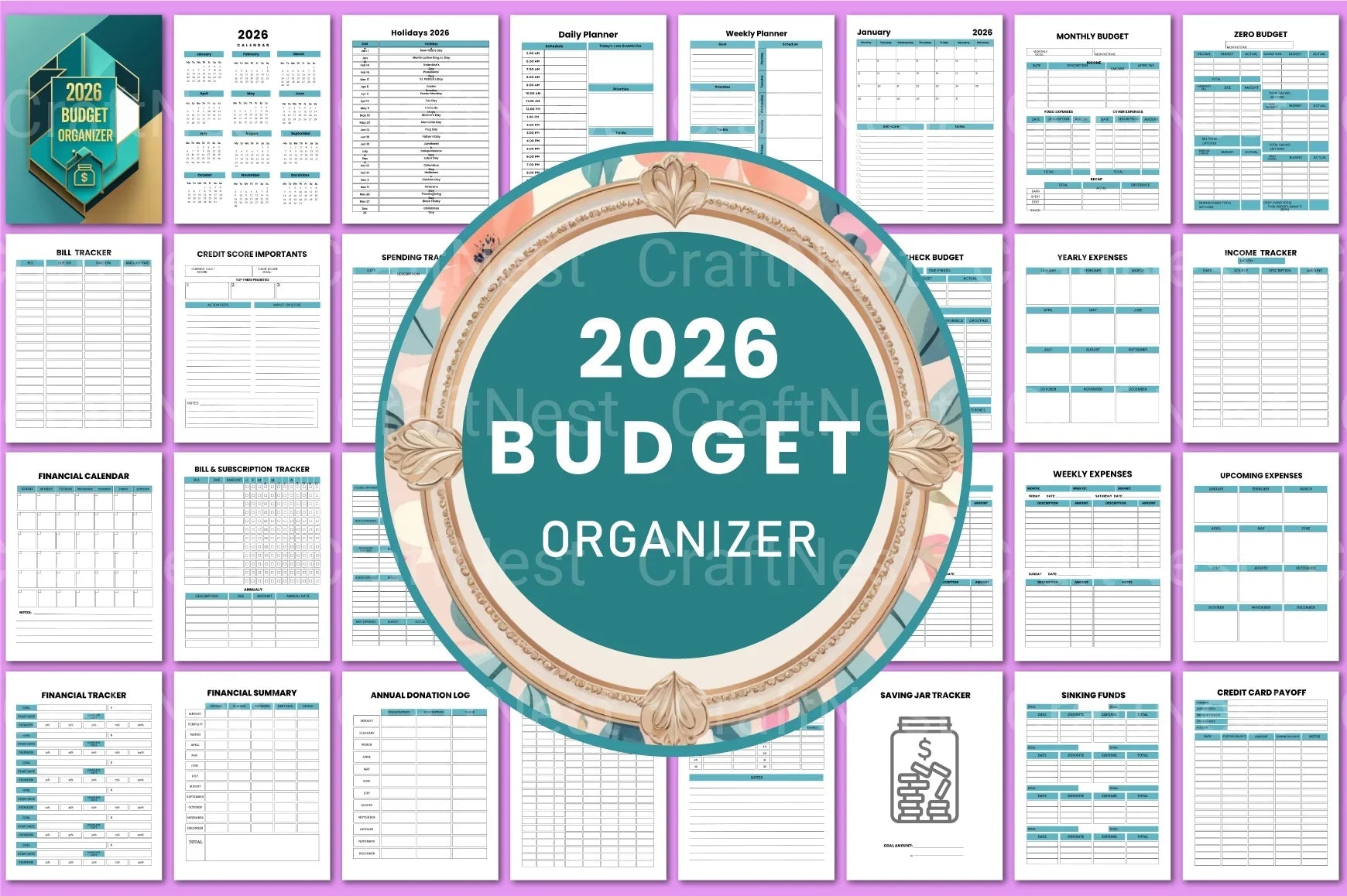 Budget Organizer Tool - CraftNest - Digital Crafting and Art