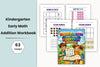 Kindergarten Early Math Addition Workbook