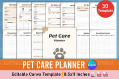 Pet Care Planner: Organize Your Pet's Needs - CraftNest - Digital Crafting and Art