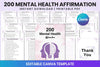 Mental Health Affirmation for Wellbeing
