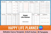 Happy Life Planner Canva Interior