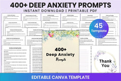 400 Deep Anxiety Prompts for Mindfulness - CraftNest - Digital Crafting and Art