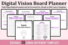 Vision Board Planner - CraftNest - Digital Crafting and Art