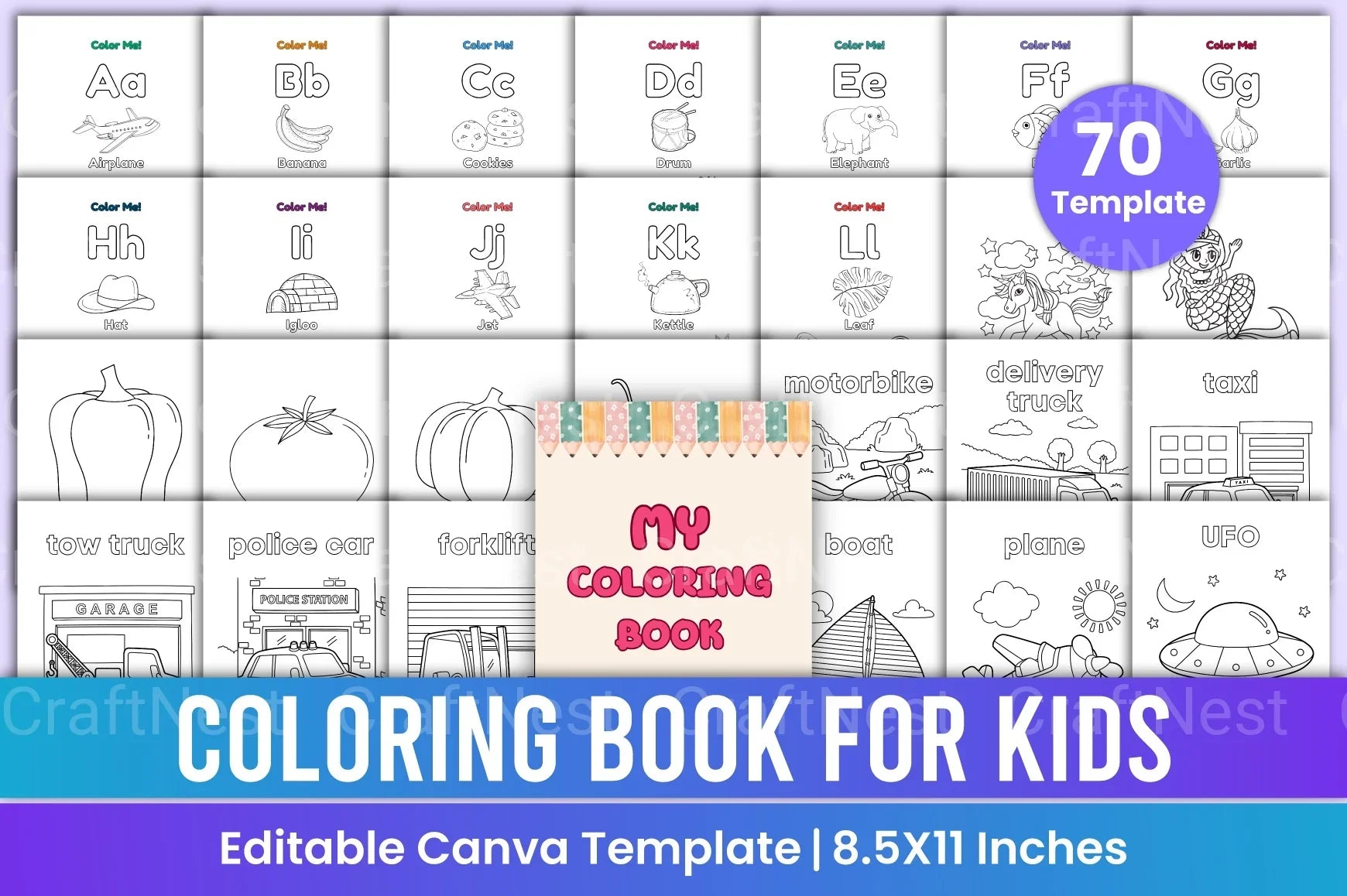 Coloring Book for Kids - CraftNest - Digital Crafting and Art