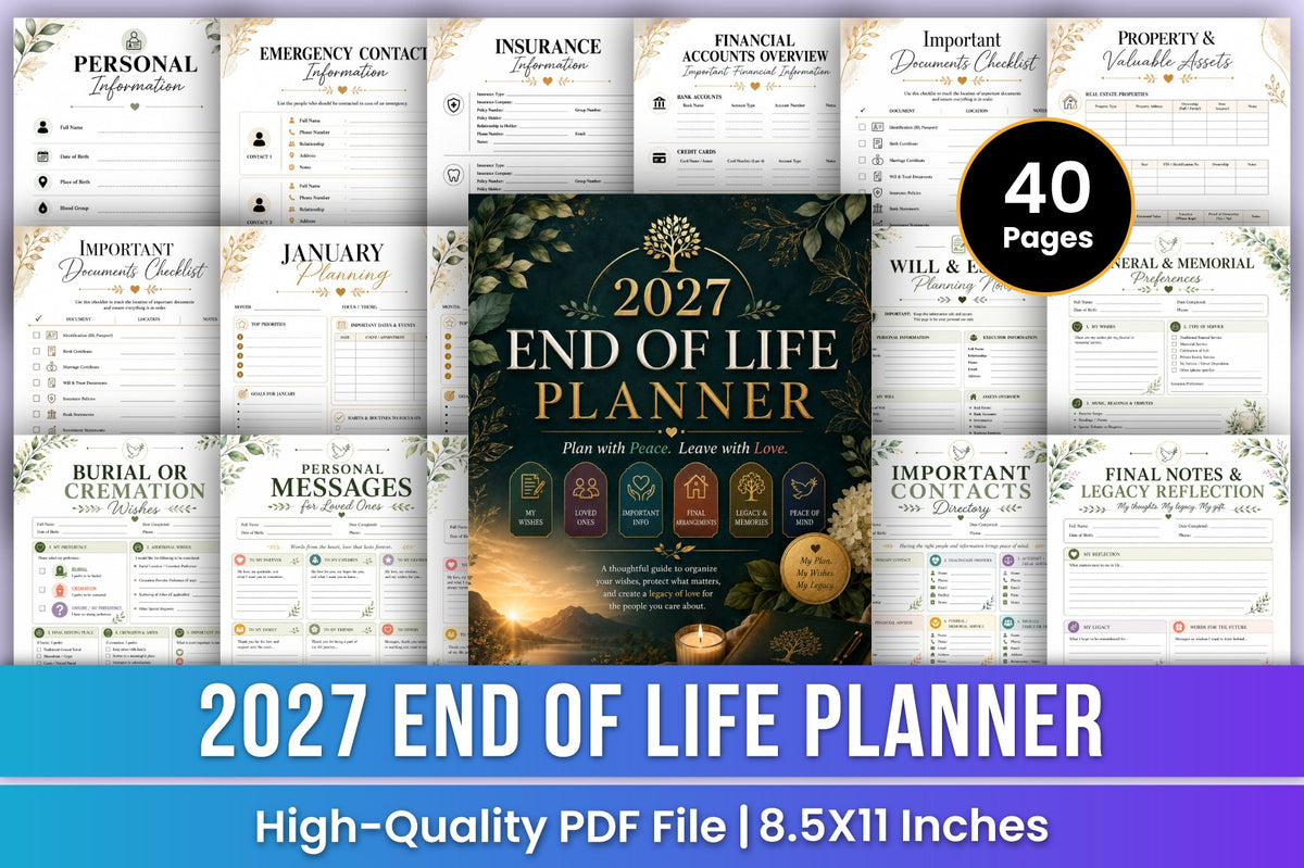 End Of Life Planner 2027