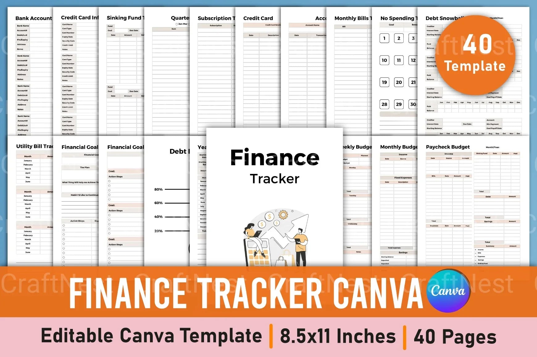 Finance Tracker Tool - CraftNest - Digital Crafting and Art