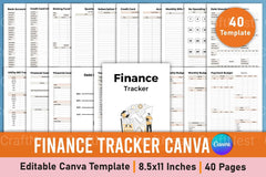 Finance Tracker Tool - CraftNest - Digital Crafting and Art