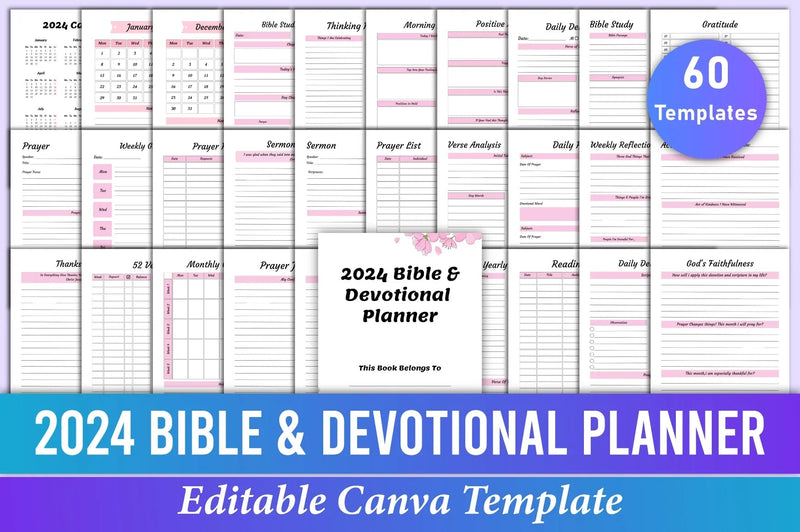 Bible Devotional Planner - 100 Planner - CraftNest - Digital Crafting and Art