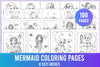 Cute Mermaid Coloring Page