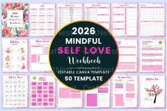 Mindful Self-Love Workbook - CraftNest - Digital Crafting and Art