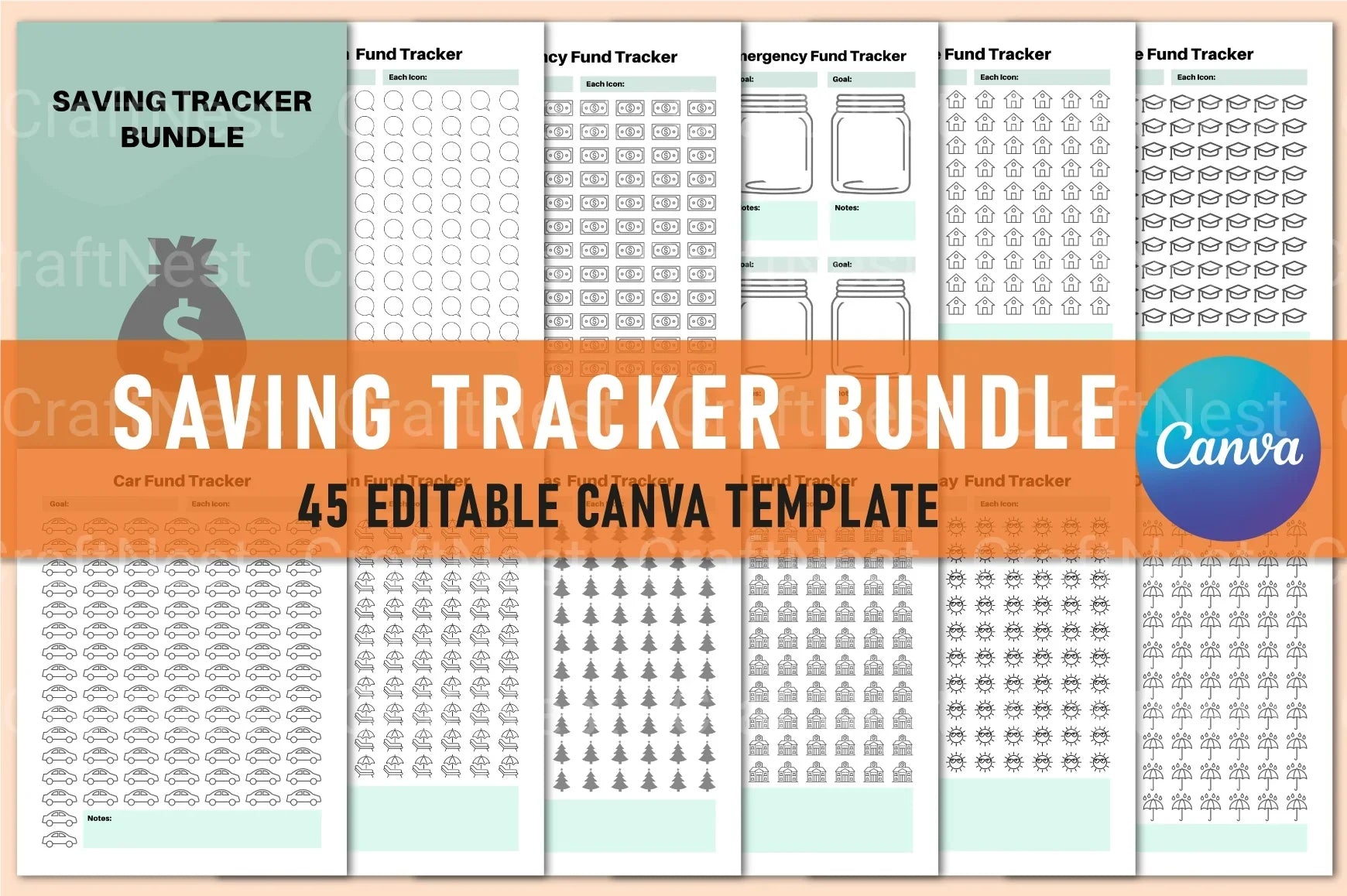 Efficient Saving Tracker for Budget Management - CraftNest - Digital Crafting and Art