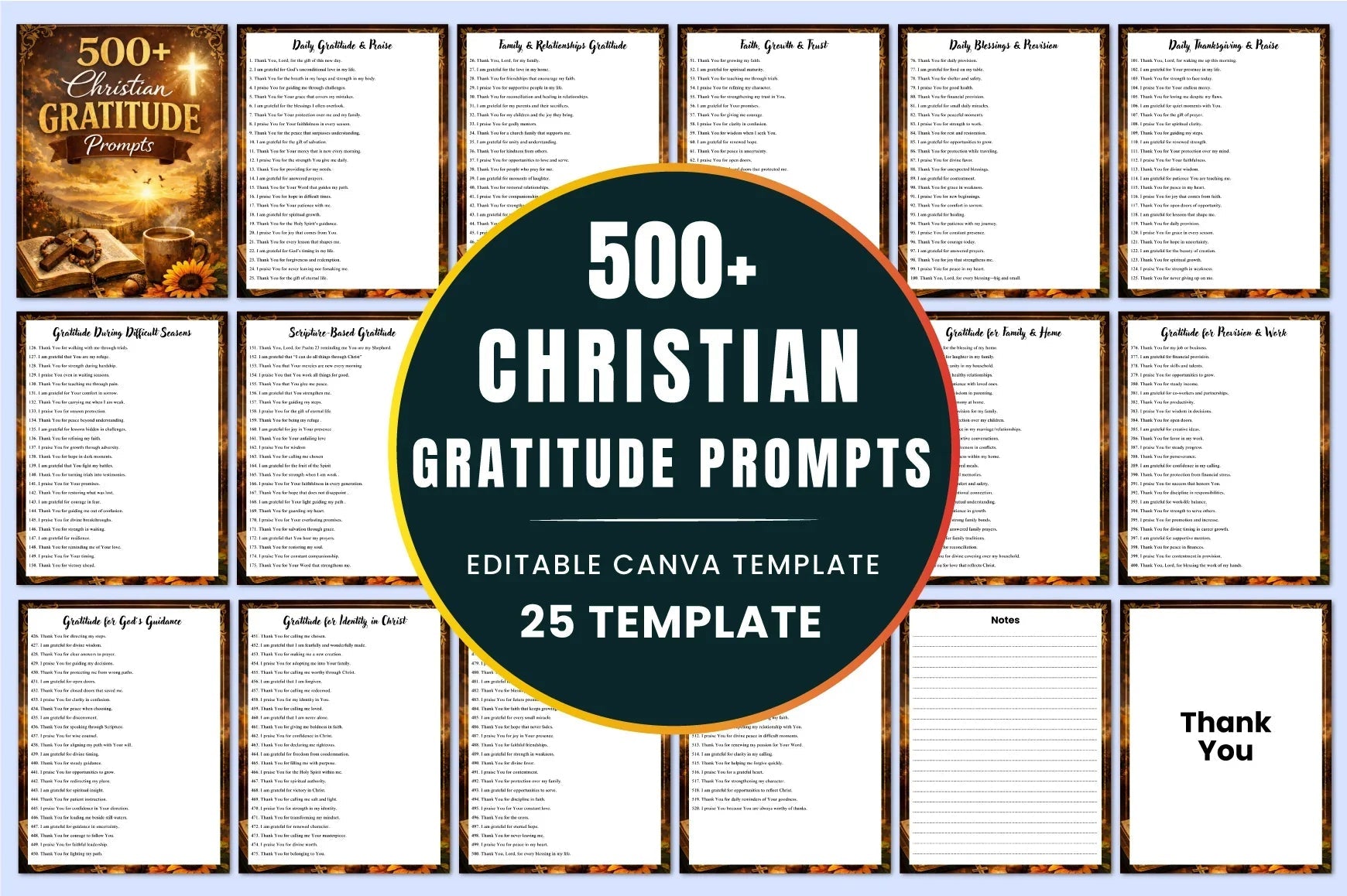 Christian Gratitude Planner - CraftNest - Digital Crafting and Art