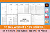 Day Weight Loss Planner - Printable Bundle