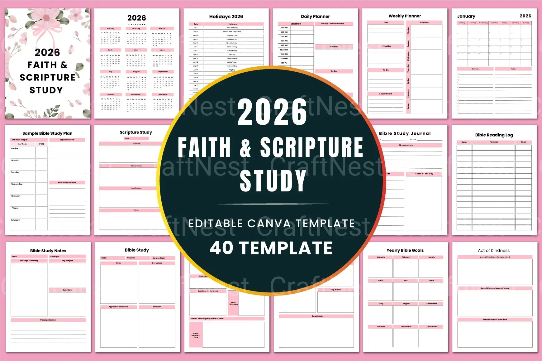 Faith Scripture Study Guide - CraftNest - Digital Crafting and Art